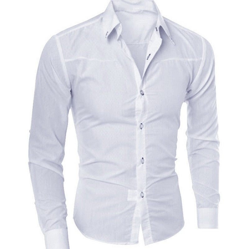 Men Dress Shirt Non Iron Long Sleeve - integrityhomedecor