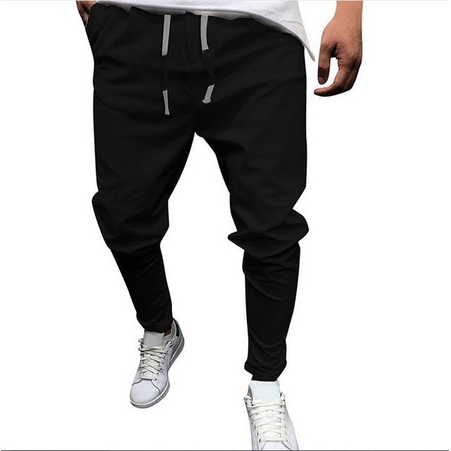 Cotton Linen Jogger Pants Men Streetwear Casual Harem Pants Men Trouser Fashion Band Pants Oversized Men's Clothing - integrityhomedecor