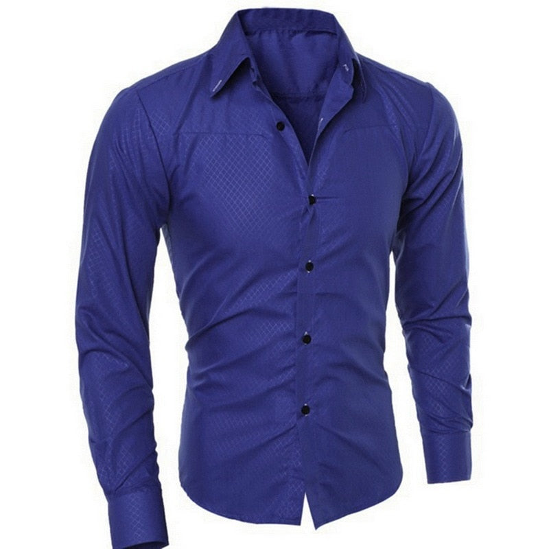 Men Dress Shirt Non Iron Long Sleeve - integrityhomedecor