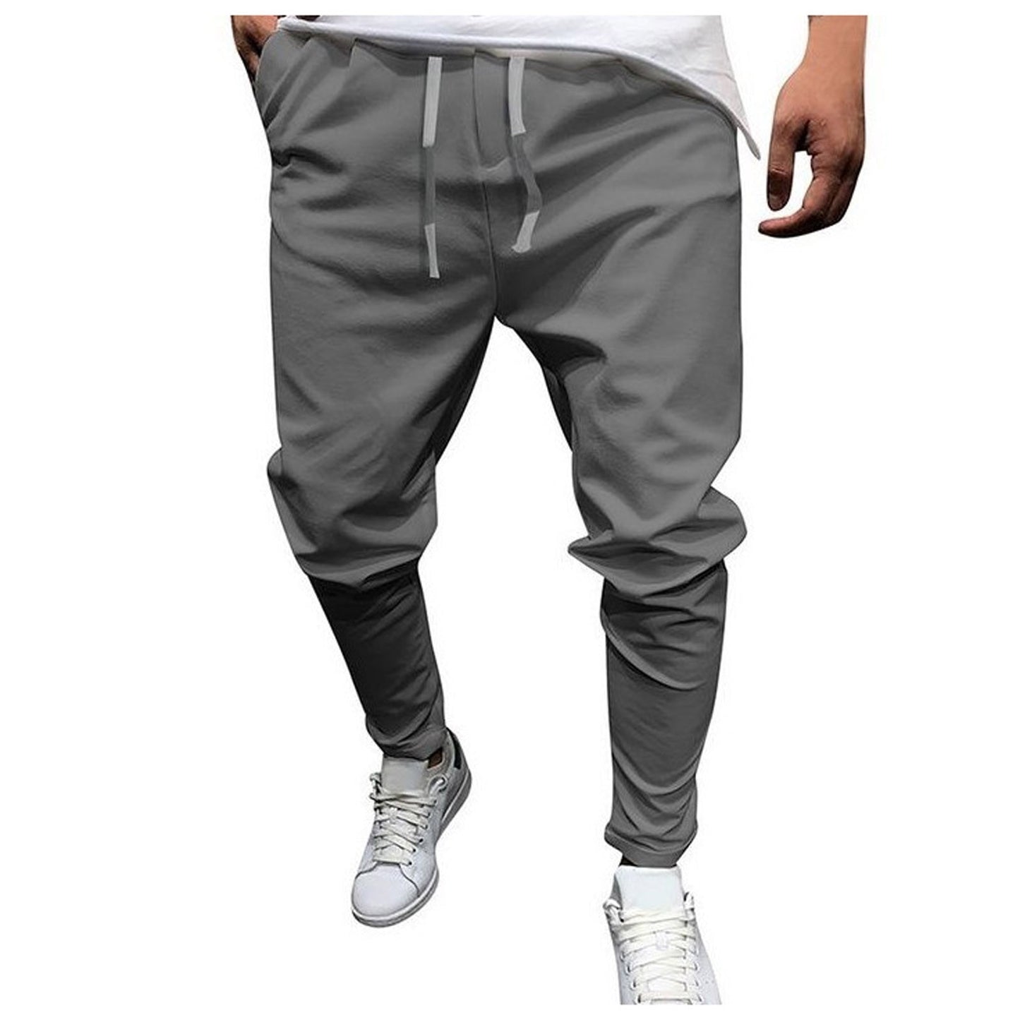 Cotton Linen Jogger Pants Men Streetwear Casual Harem Pants Men Trouser Fashion Band Pants Oversized Men's Clothing - integrityhomedecor