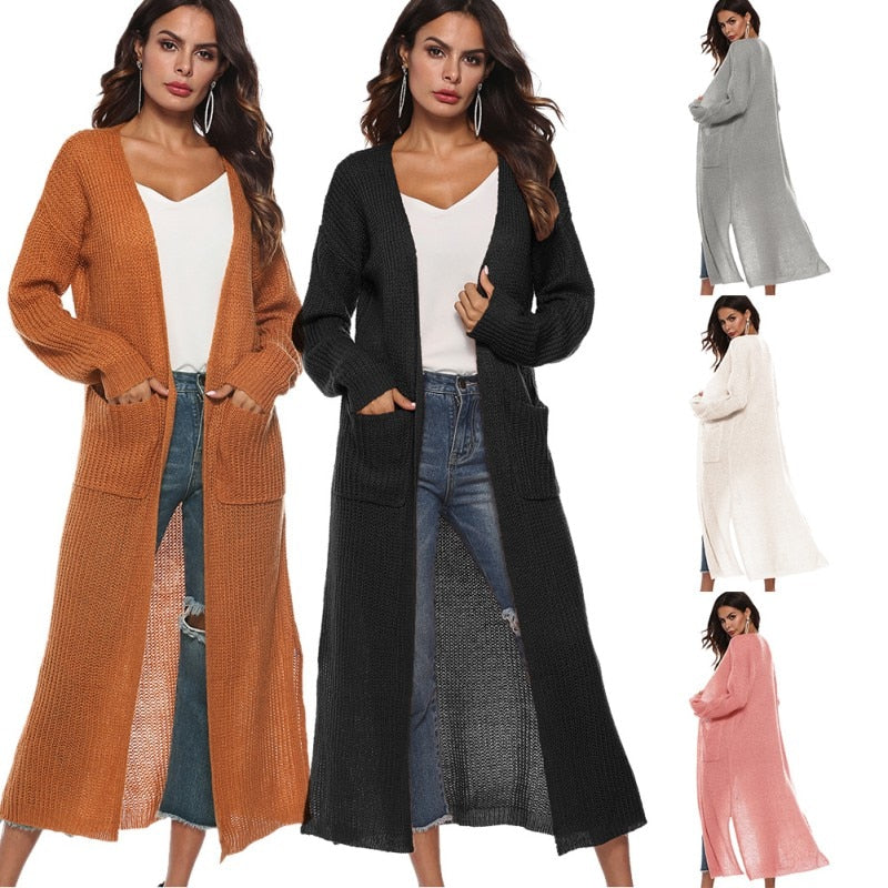Women Long Cardigan Outerwear - integrityhomedecor