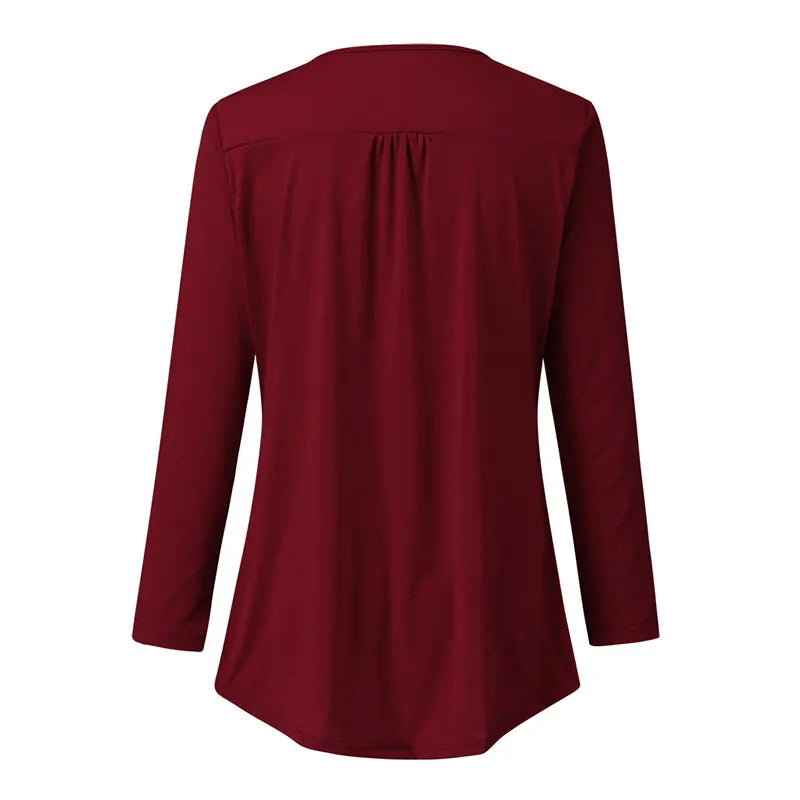 Maternity Blouse Long-Sleeved To Hide Breastfeeding - integrityhomedecor