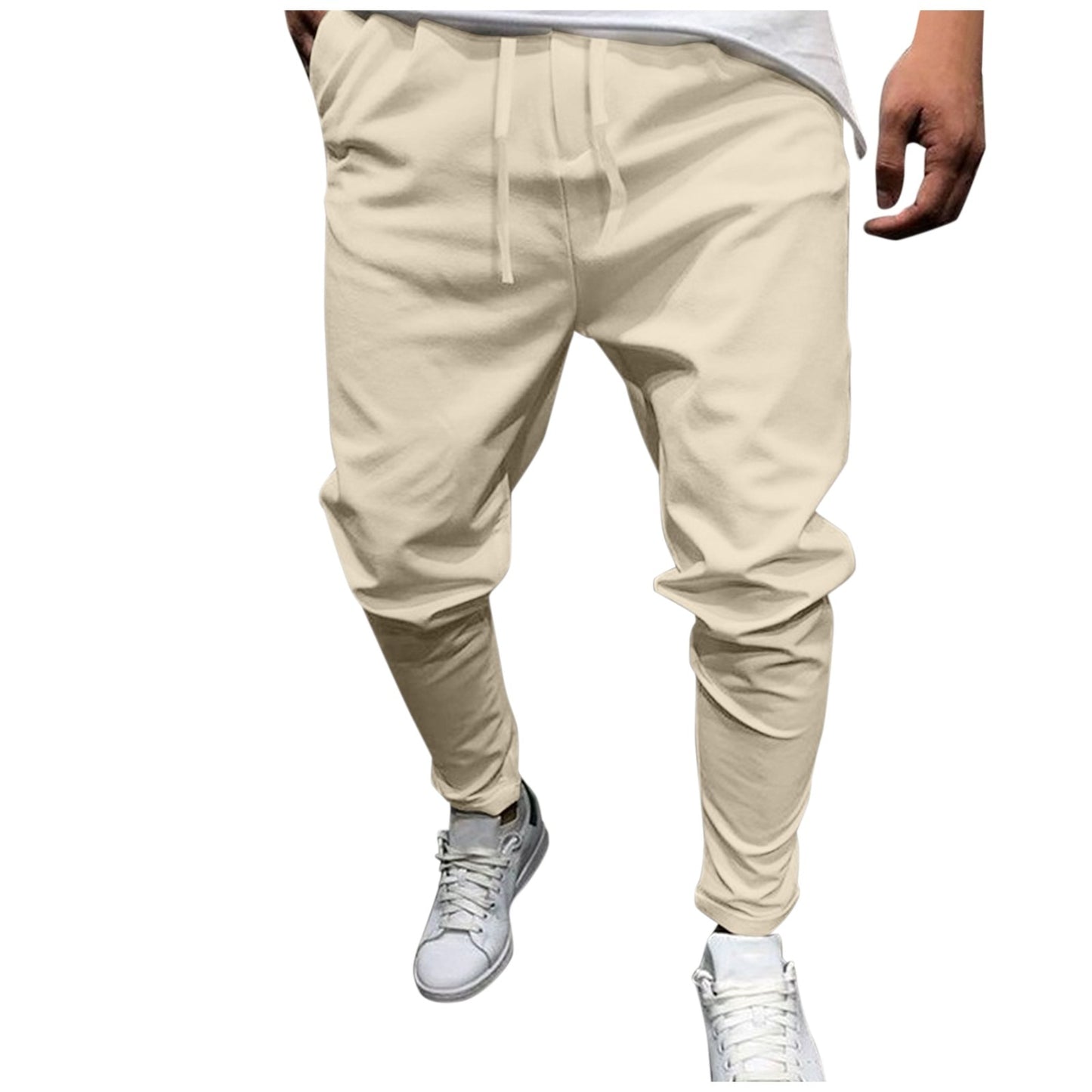 Cotton Linen Jogger Pants Men Streetwear Casual Harem Pants Men Trouser Fashion Band Pants Oversized Men's Clothing - integrityhomedecor