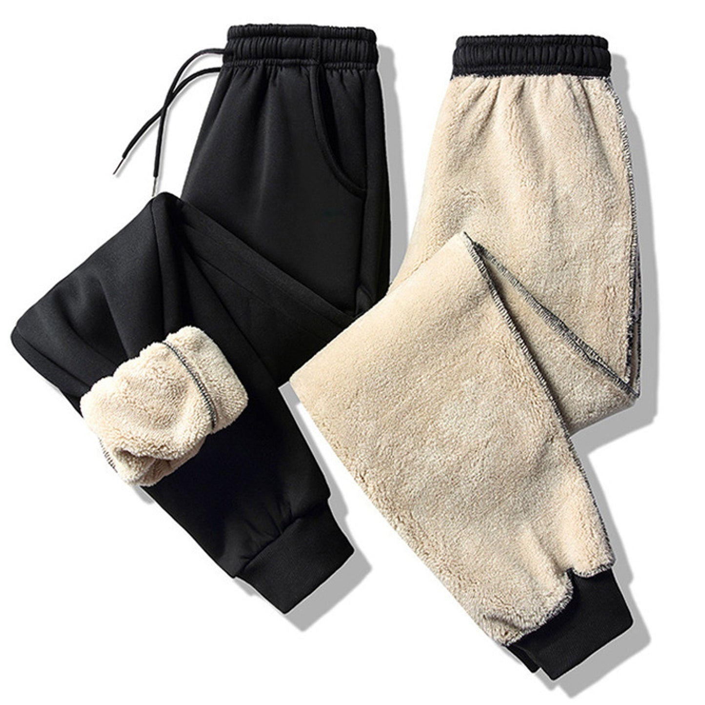 Men's Winter Sports Warm Sweatpants For Jogging Fleece Clothing Trousers - integrityhomedecor