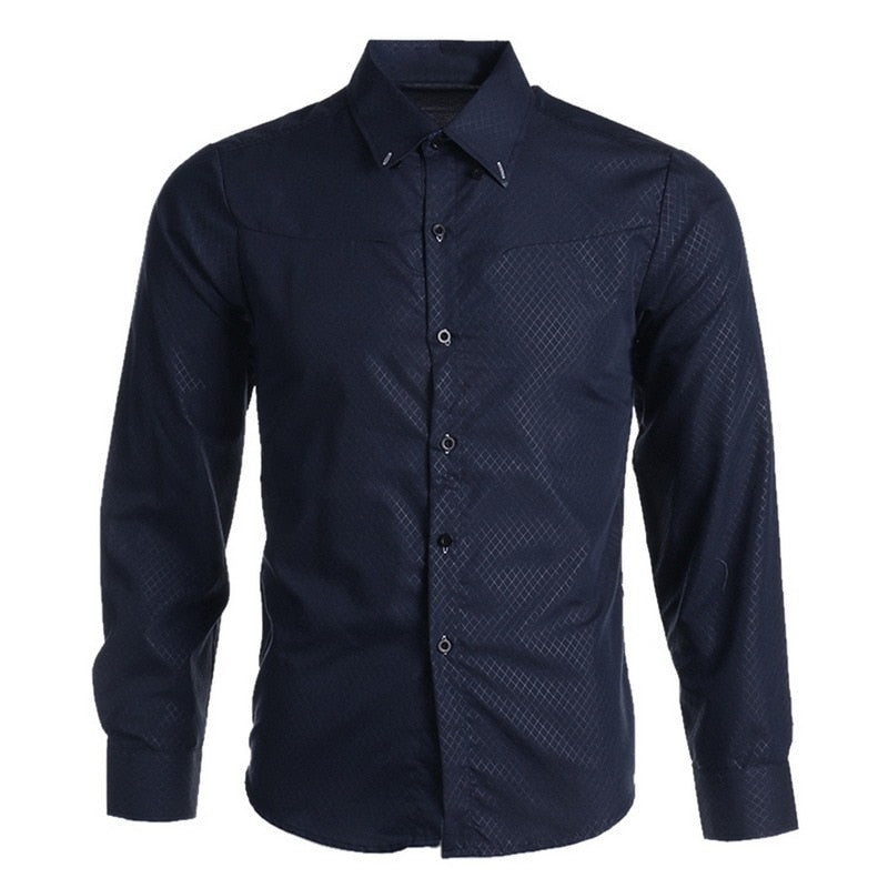 Men Dress Shirt Non Iron Long Sleeve - integrityhomedecor
