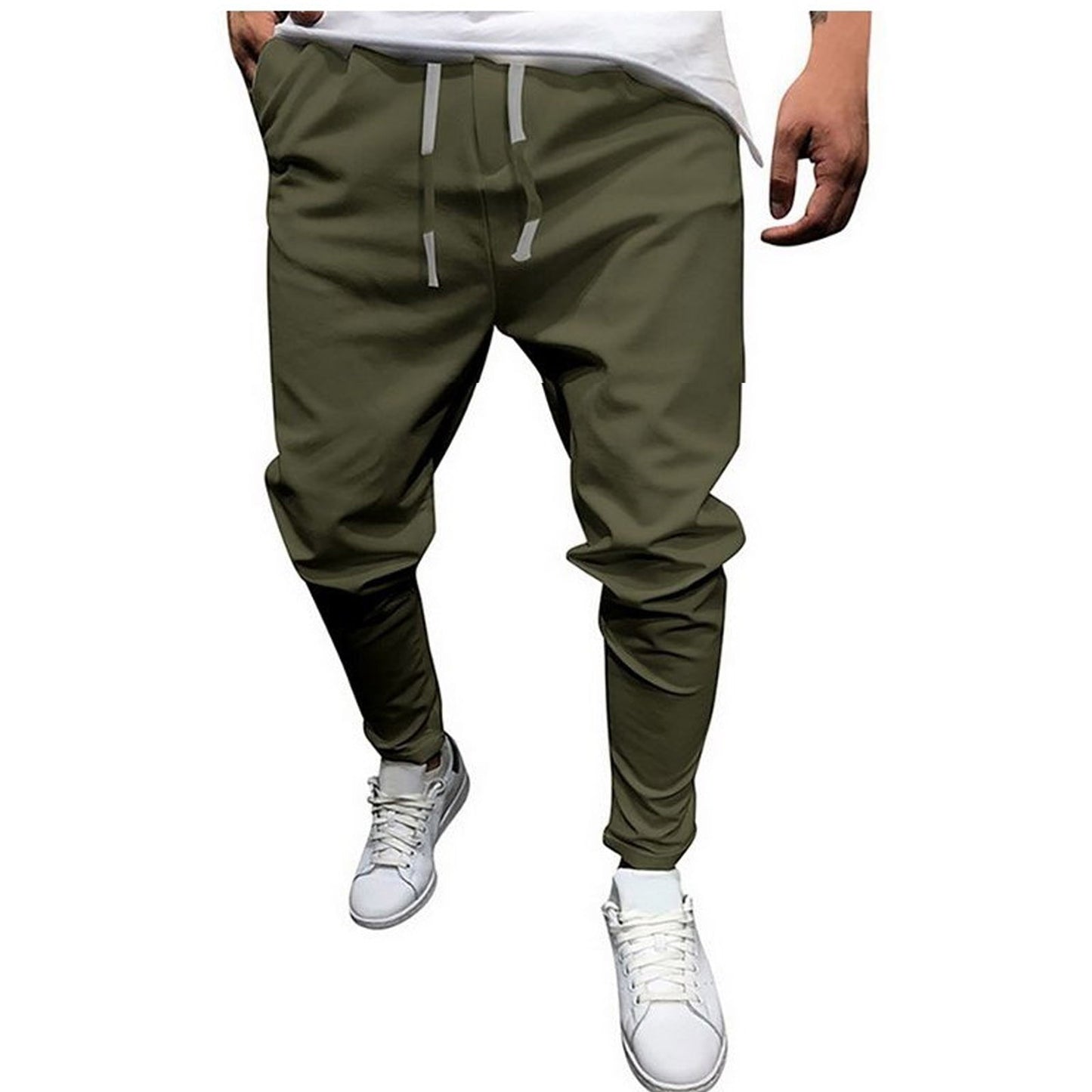 Cotton Linen Jogger Pants Men Streetwear Casual Harem Pants Men Trouser Fashion Band Pants Oversized Men's Clothing - integrityhomedecor