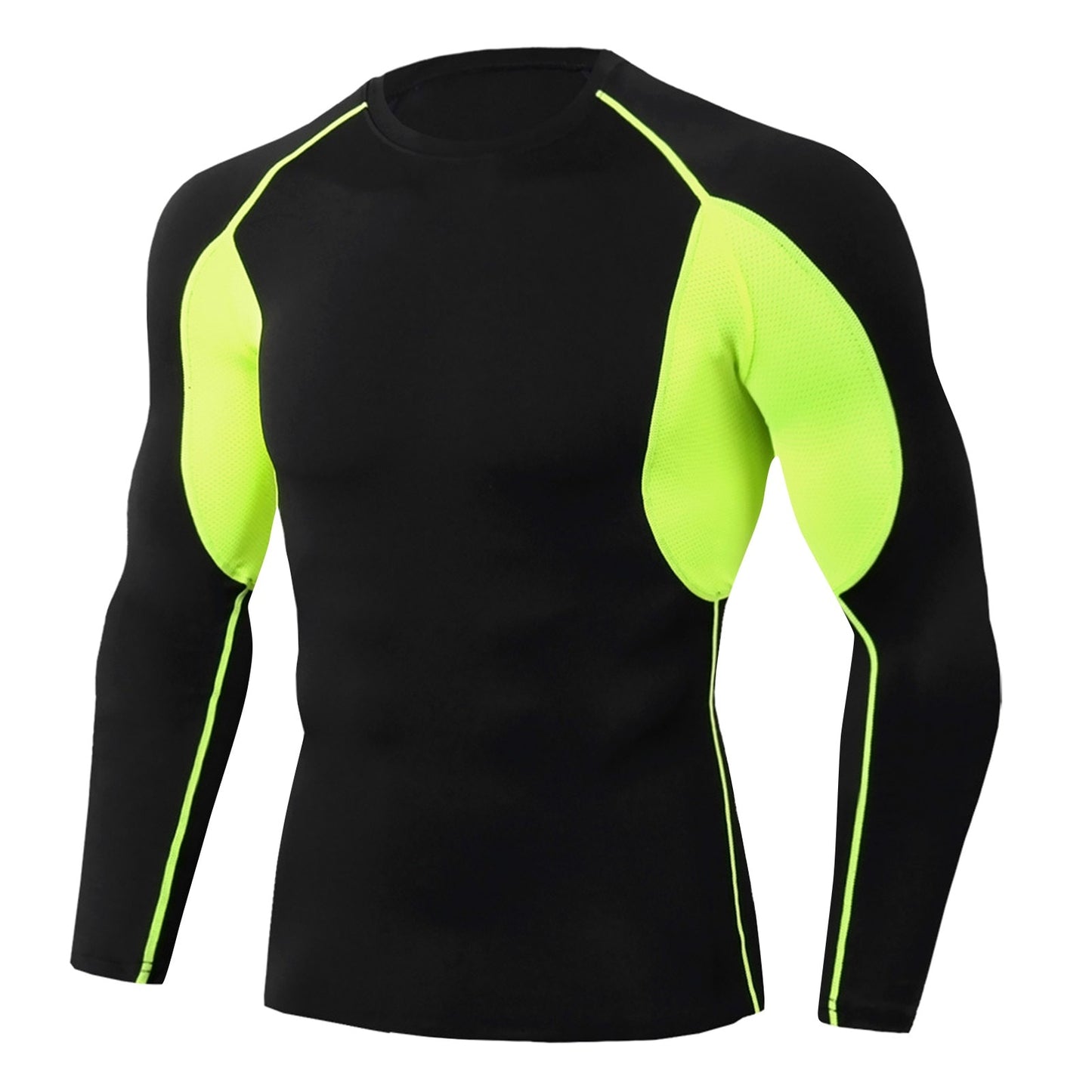 Men's Compression Under Layer Top Long Sleeve Sports - integrityhomedecor