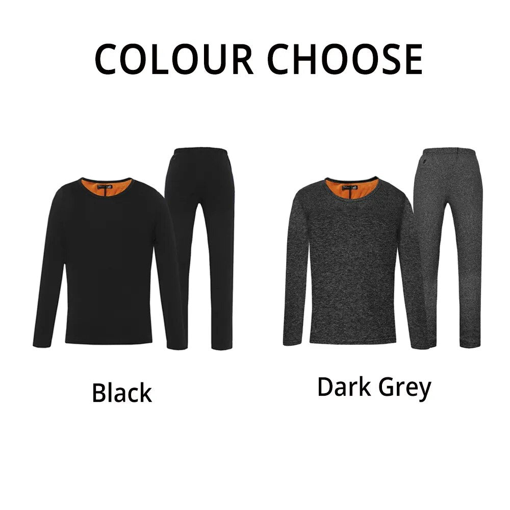 Heated Motorcycle Jacket Thermal Underwear Set USB Electric Suit S-4XL - integrityhomedecor