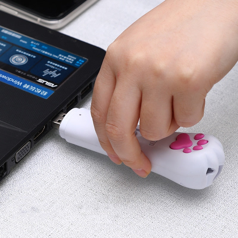 6 in 1 USB Pet LED 1 mw Laser Cat Laser Transform pattern Rechargeable Toy Interactive Bright Animation Pointer Light Pen Toys - integrityhomedecor