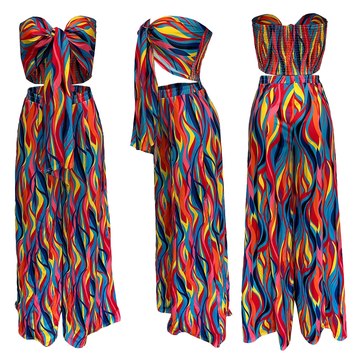 Strapless Long Pants Set 2 Piece - integrityhomedecor