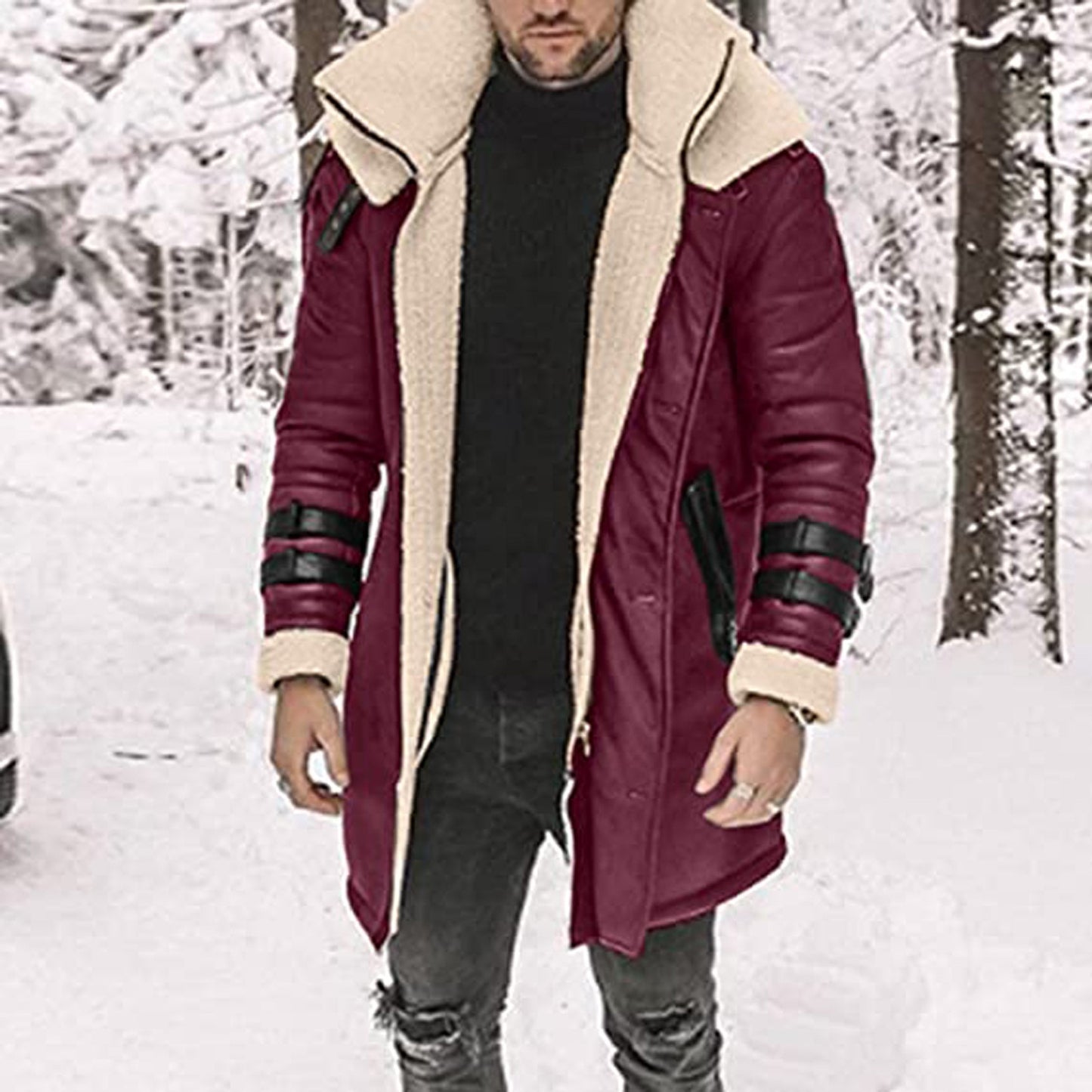 Men's jacket Coat Plush Thick Cardigan - integrityhomedecor