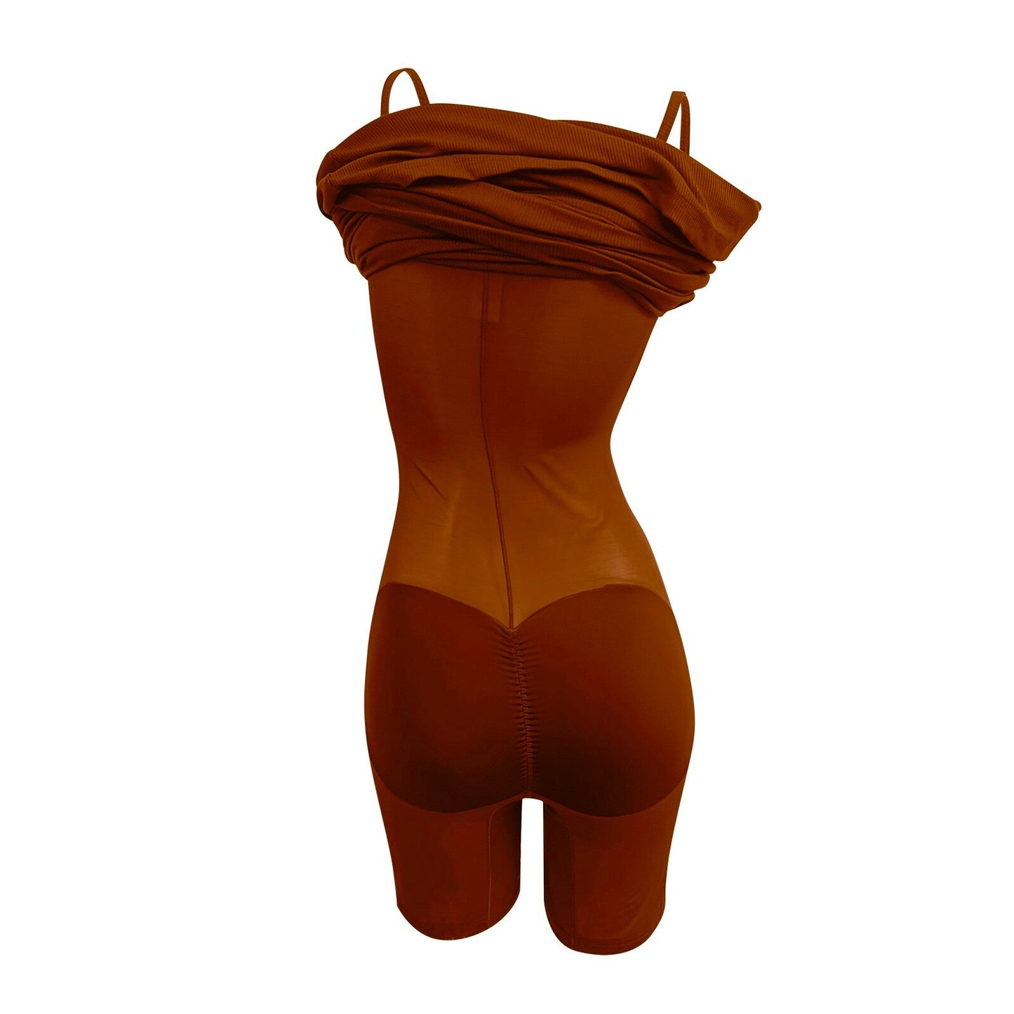 Women's Body Shaping Dress Set With Breast Pad Built In Body Shaping Underwear 8 In 1 Cocktail Two Piece Solid Dress - integrityhomedecor