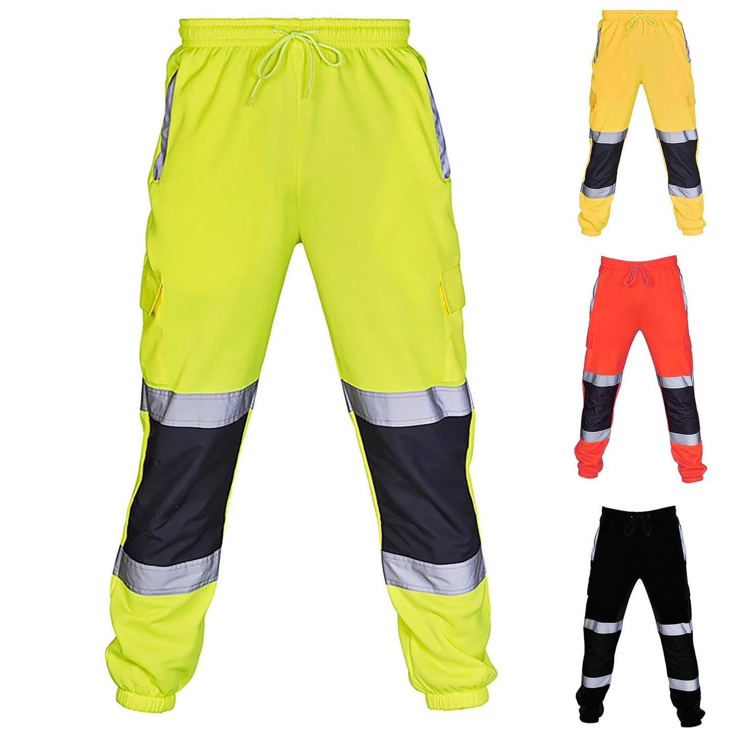 Men's Trousers Personal Stripe pant Road Work High Visibility Road Work Overalls Casual Pants - integrityhomedecor