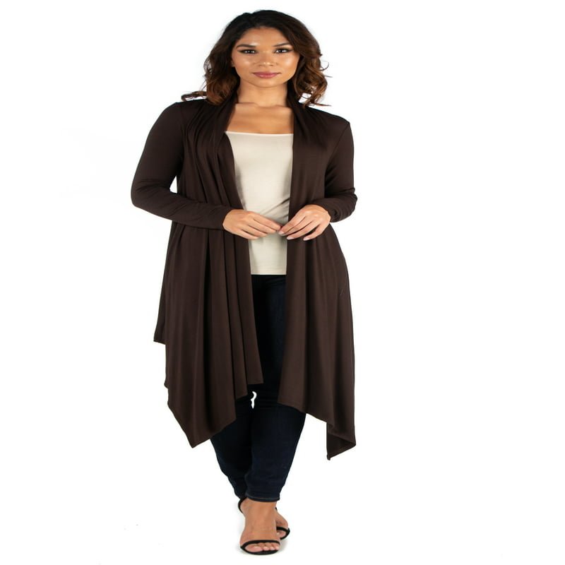 Women's Extra Long Open Front Cardigan - integrityhomedecor