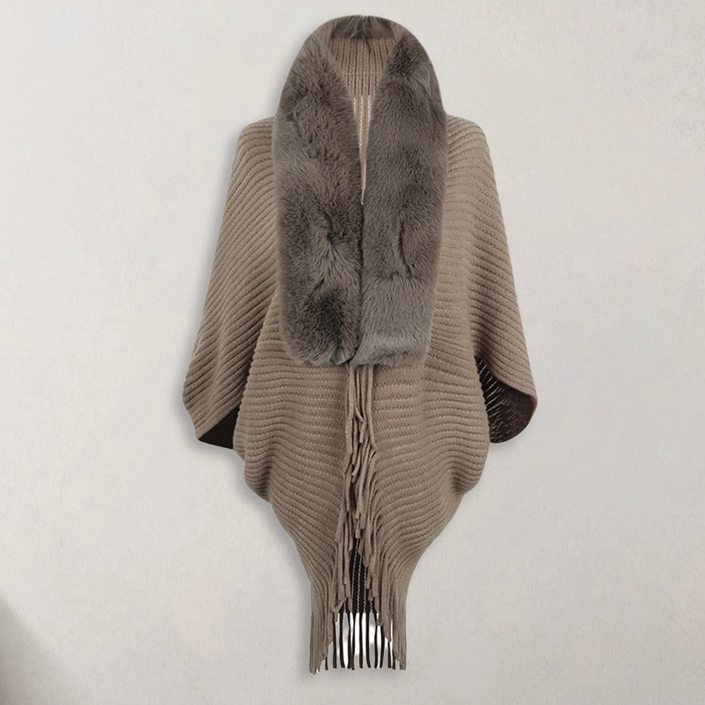 Women's Elegant Shawl V Neck Cardigan Knitted - integrityhomedecor