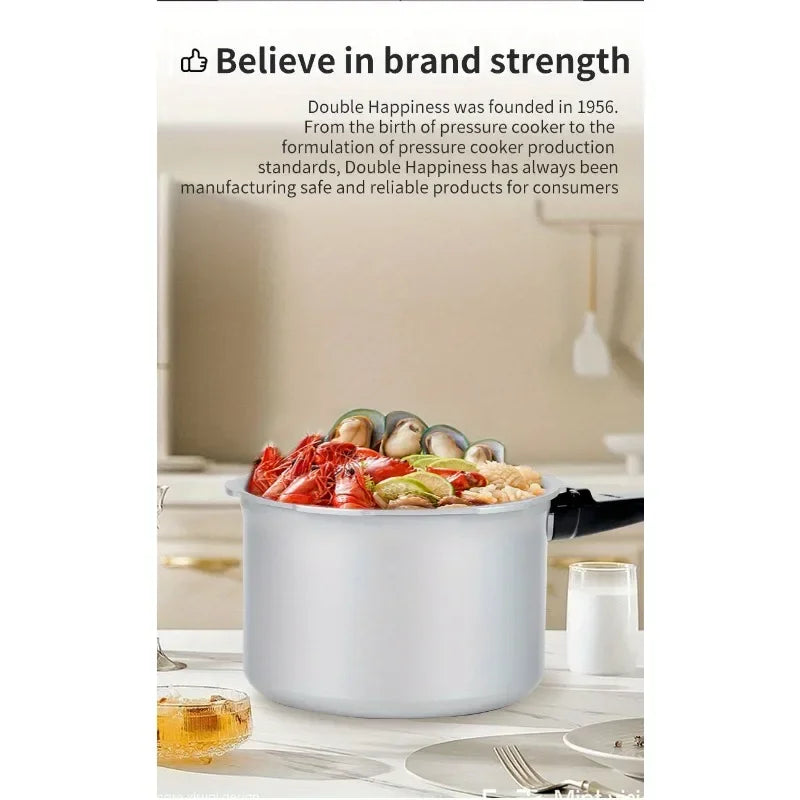 1pc, DOUBLE Pressure Cooker Aluminum