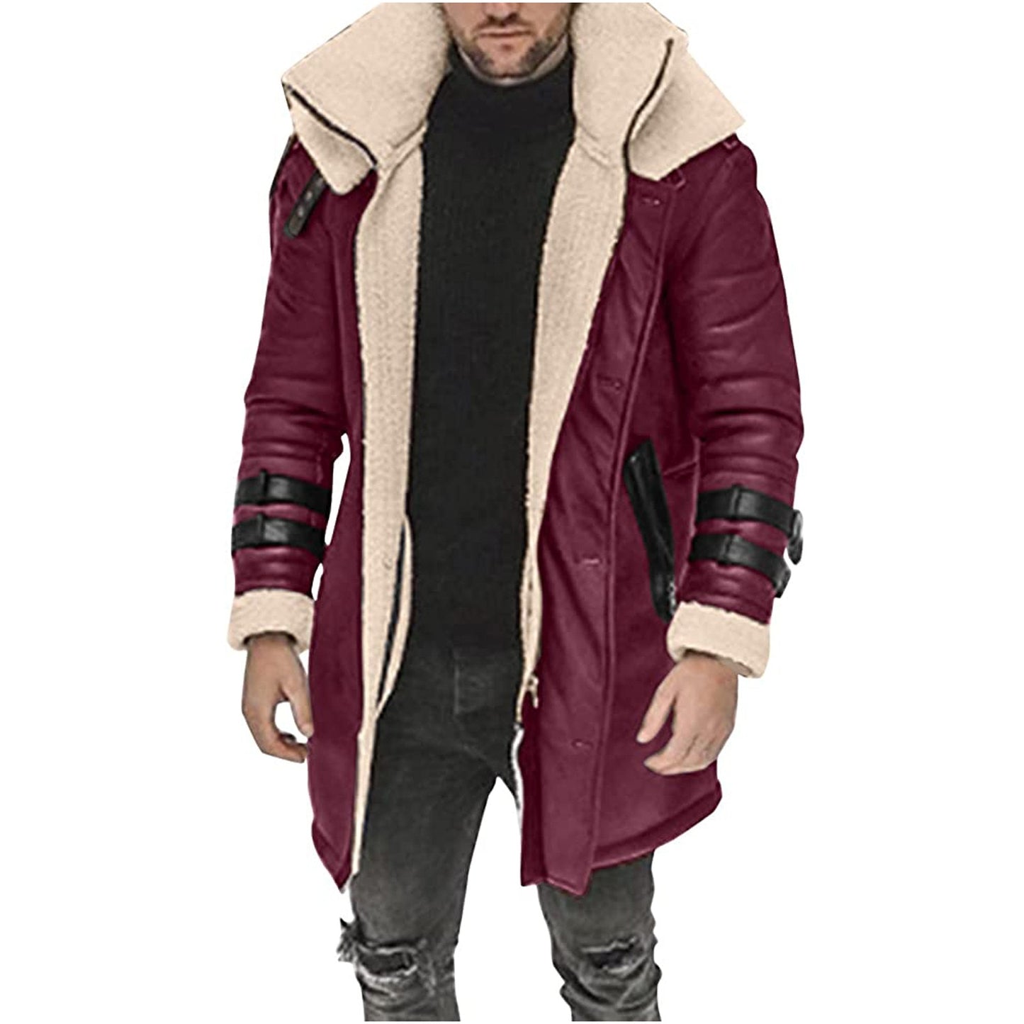 Men's jacket Coat Plush Thick Cardigan - integrityhomedecor