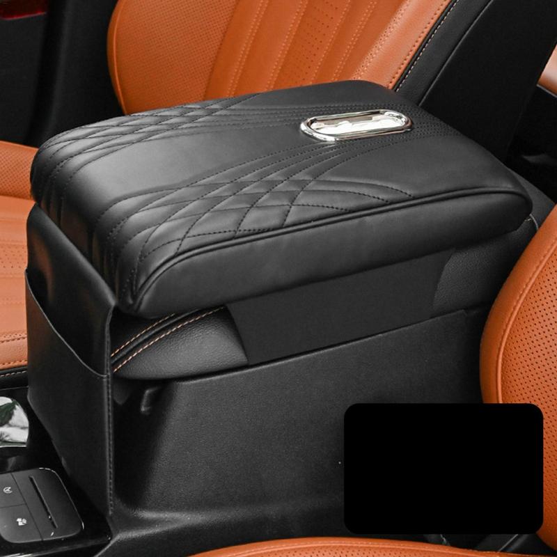 Auto Center Console Pad Car Armrest Elbow Pad Cushion Leather Soft Armrest Protector Pad Universal Fit For Vehicle Car Interior - integrityhomedecor