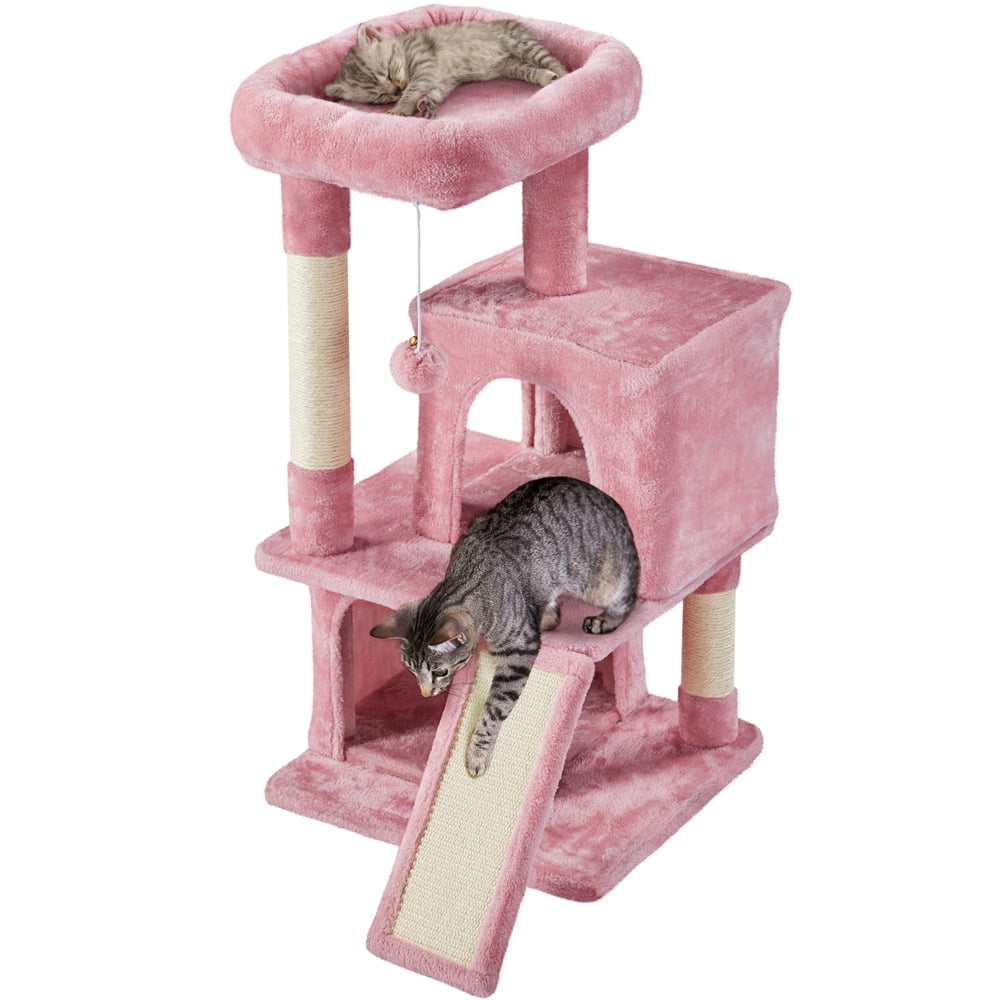 36" Cat Tree with Condo and Scratching Post Tower, cat furniture - integrityhomedecor