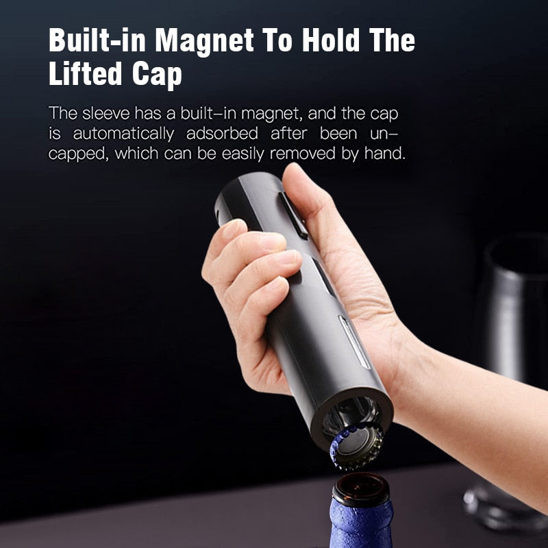 Electric Bottle Opener for Red Wine Foil Cutter Automatic Red Wine Openers Jar Opener Kitchen Accessories Gadgets Bottle Opener - integrityhomedecor