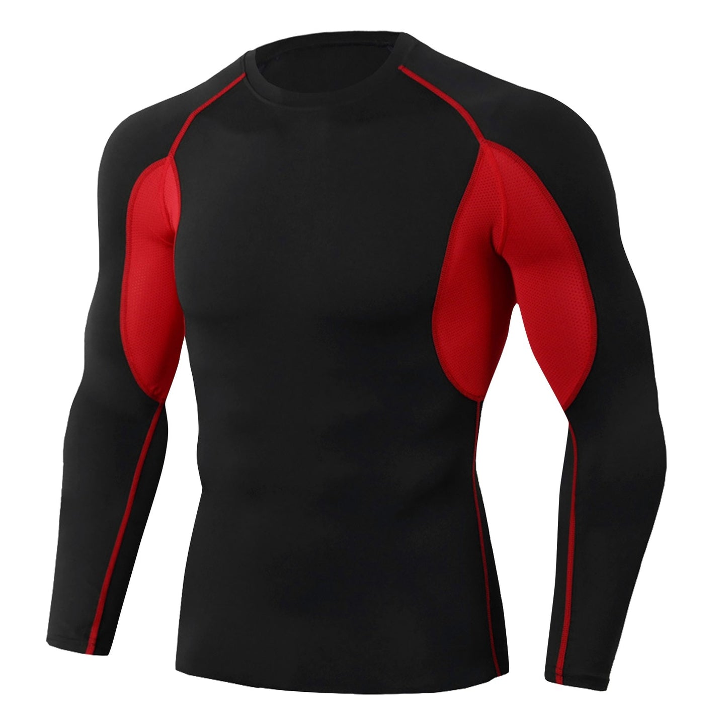 Men's Compression Under Layer Top Long Sleeve Sports - integrityhomedecor
