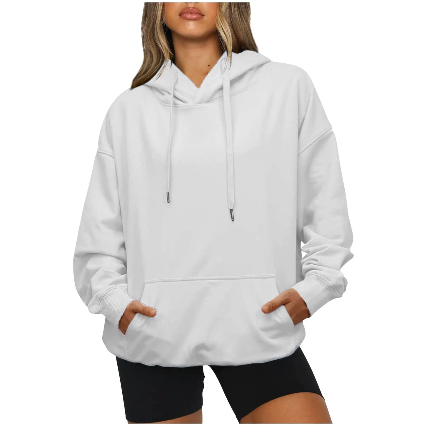 Women's Hoodies Loose Pocket Sweatshirt Pullover - integrityhomedecor
