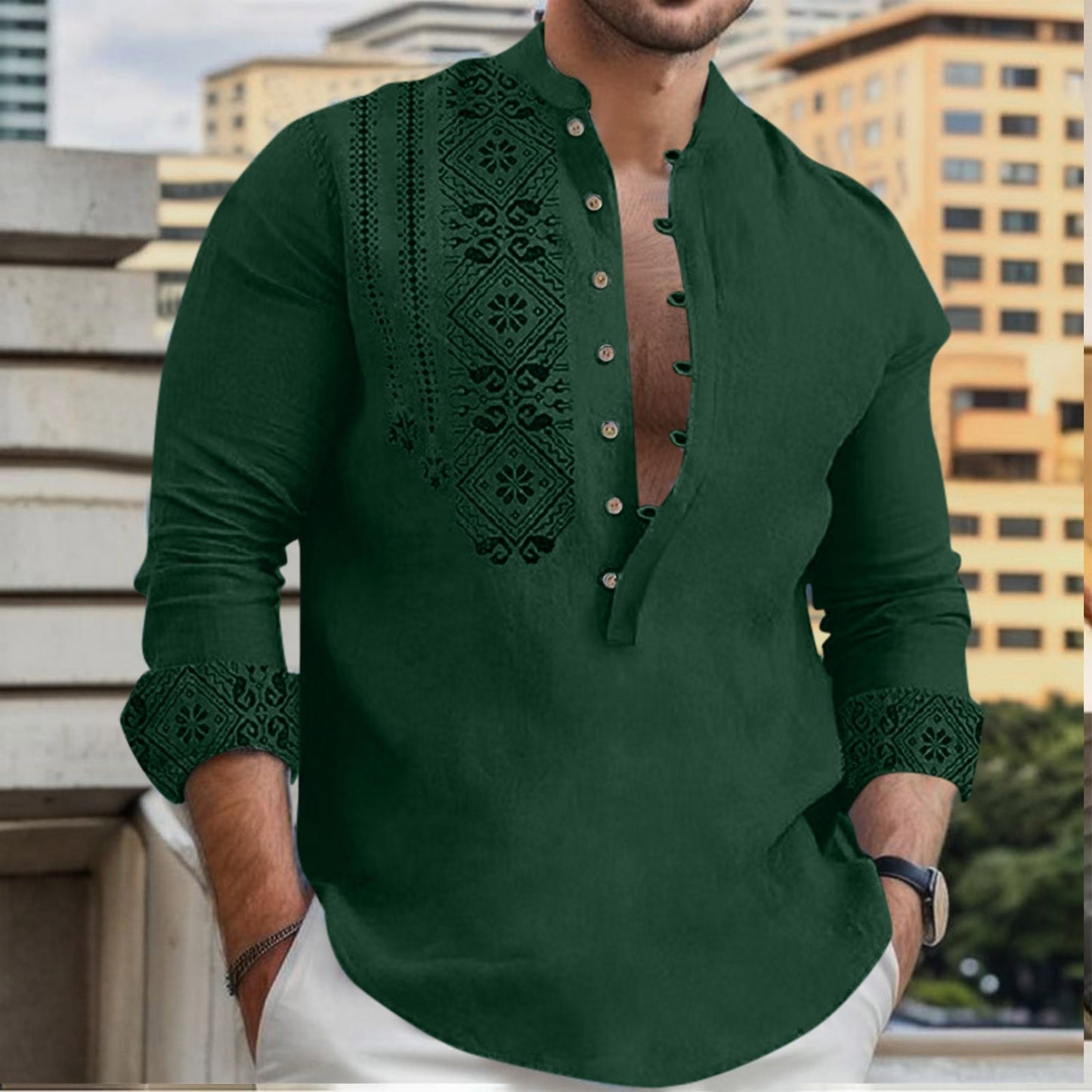 Men's Long-Sleeve Loose Fit - integrityhomedecor