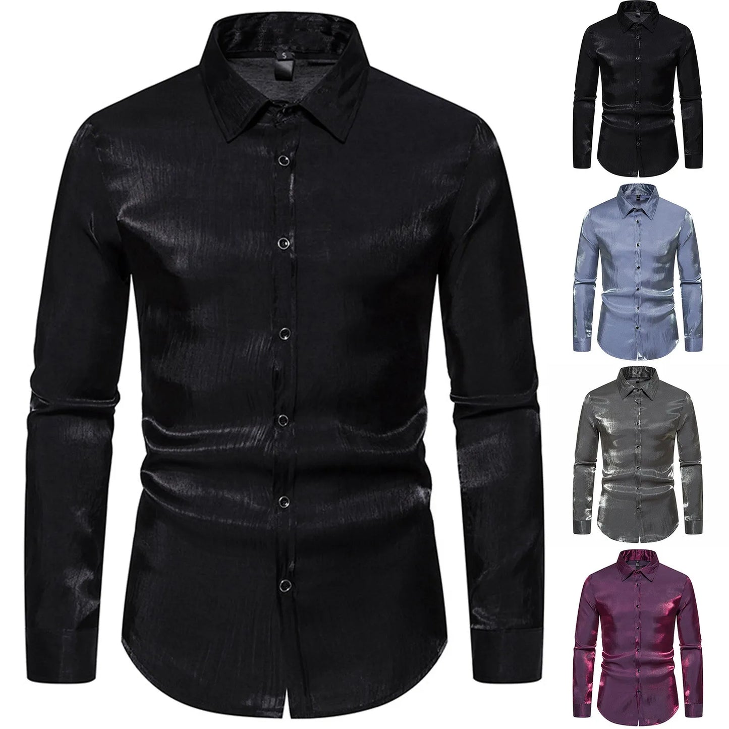 Men's Colorful Long Sleeved Shirt Cardigan - integrityhomedecor