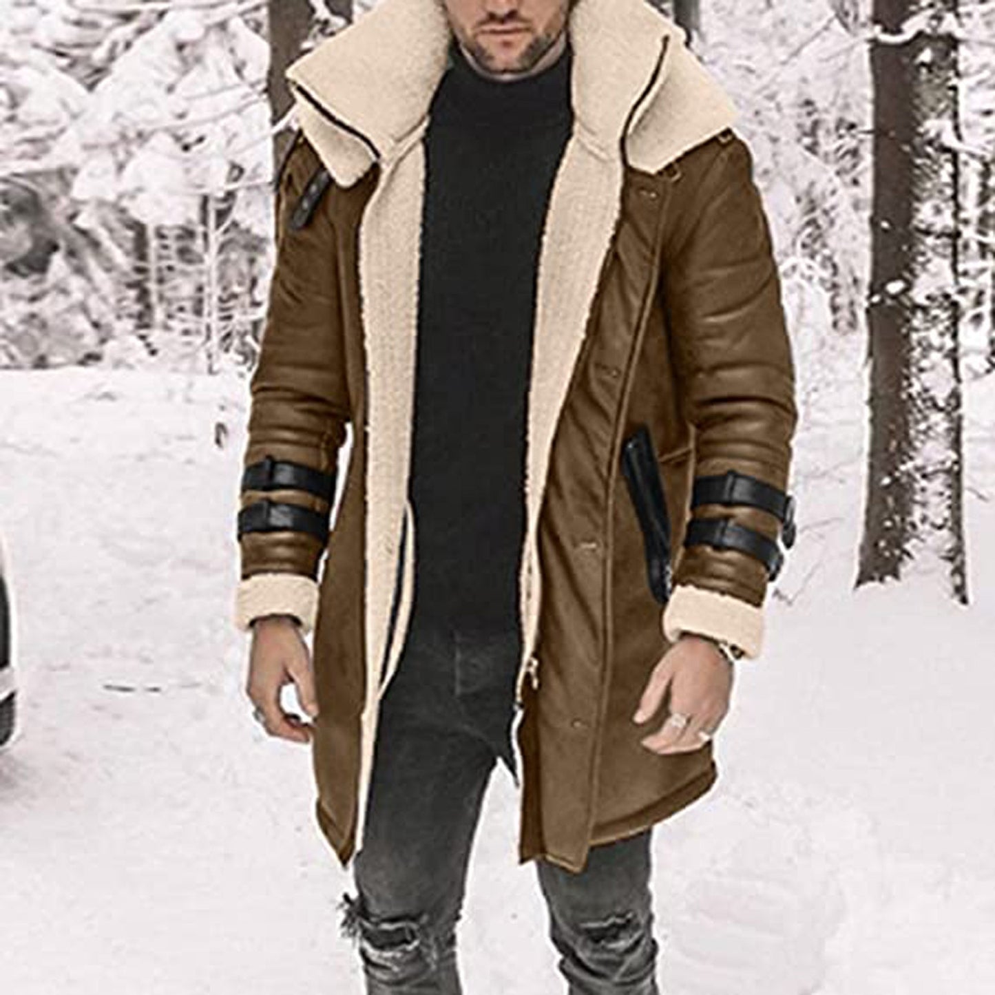 Men's jacket Coat Plush Thick Cardigan - integrityhomedecor