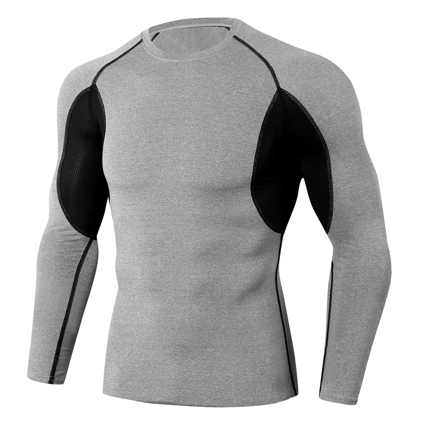 Men's Compression Under Layer Top Long Sleeve Sports - integrityhomedecor