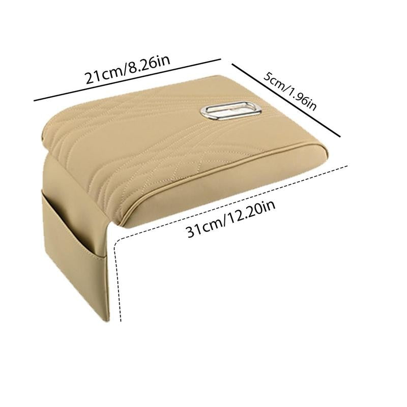 Auto Center Console Pad Car Armrest Elbow Pad Cushion Leather Soft Armrest Protector Pad Universal Fit For Vehicle Car Interior - integrityhomedecor