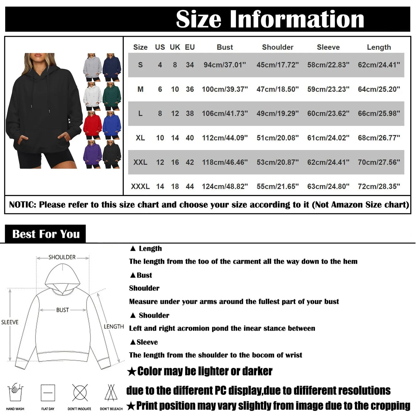 Women's Hoodies Loose Pocket Sweatshirt Pullover - integrityhomedecor