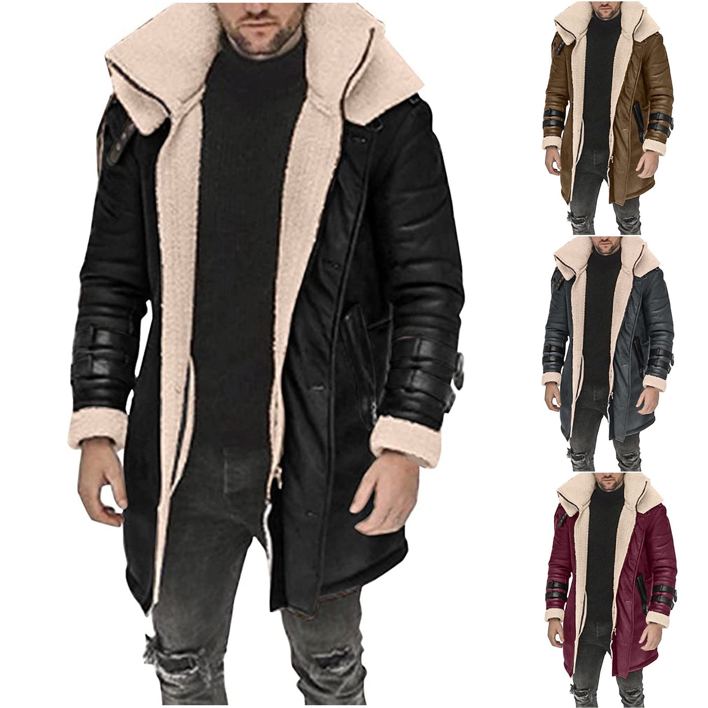 Men's jacket Coat Plush Thick Cardigan - integrityhomedecor