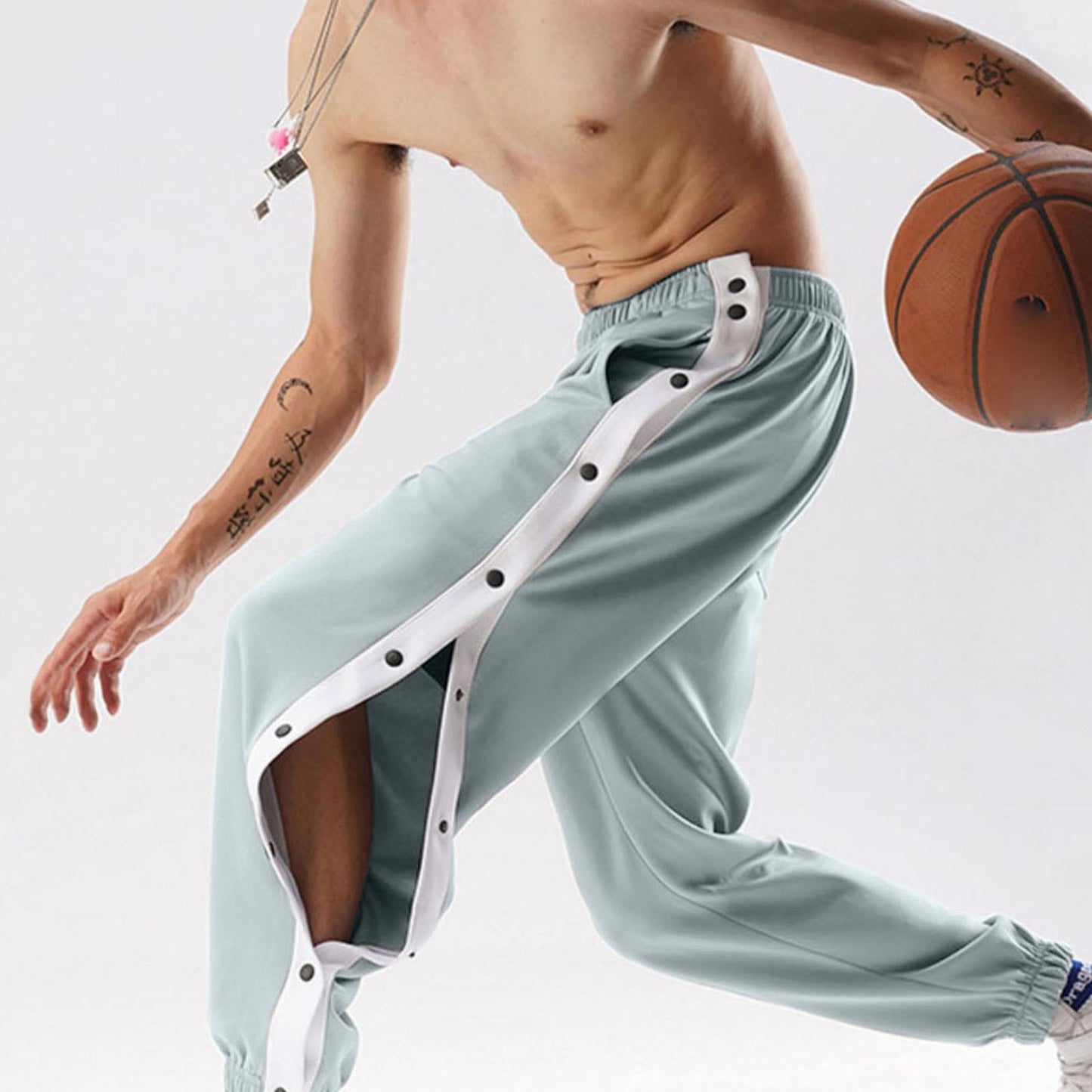 Men's Side-Opening Button-Down Sweatpants - integrityhomedecor