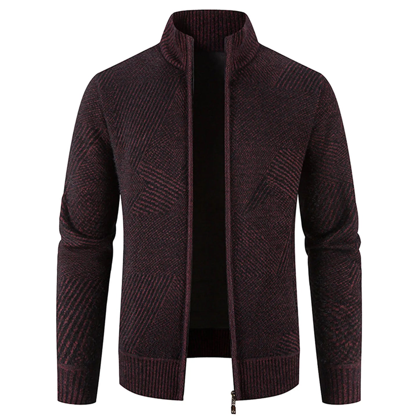 Men's Knitted Long Sleeve Cardigan Fleece - integrityhomedecor