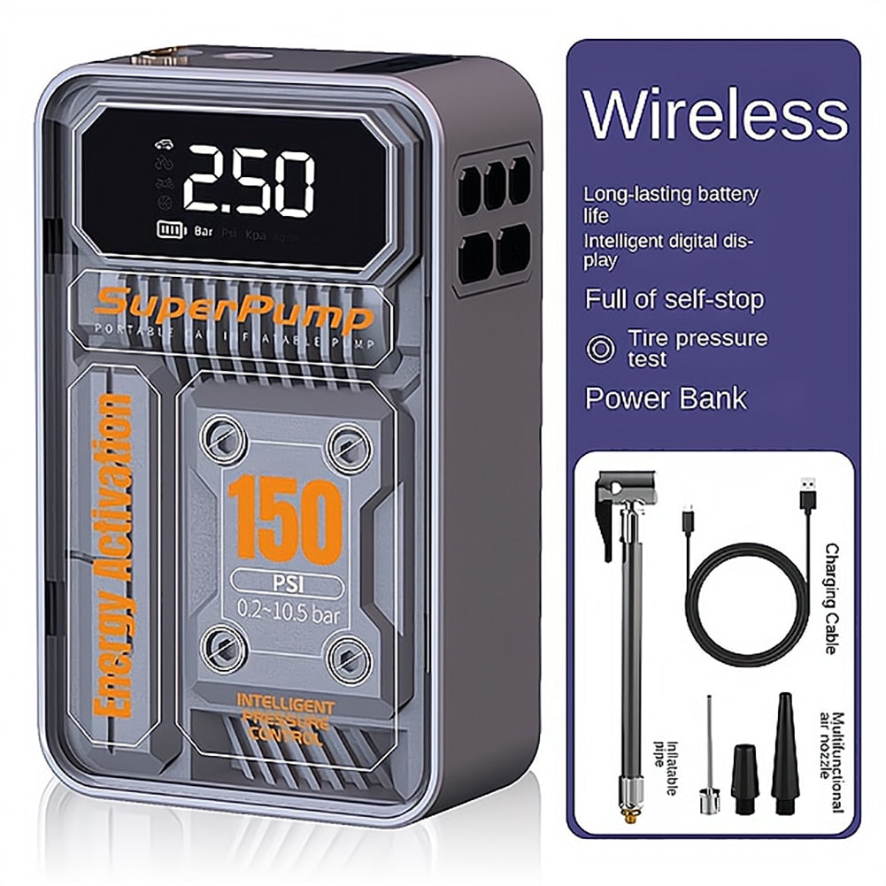 Portable Air Compressor LCD Display - integrityhomedecor
