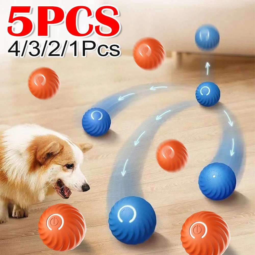 1-5pcs Smart Automatic Bouncing Interactive Rolling Ball