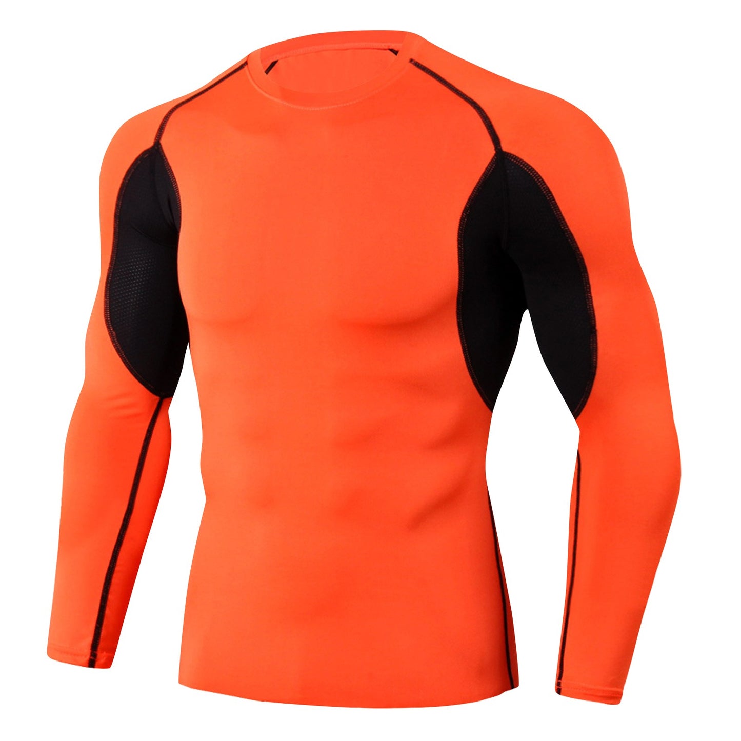 Men's Compression Under Layer Top Long Sleeve Sports - integrityhomedecor