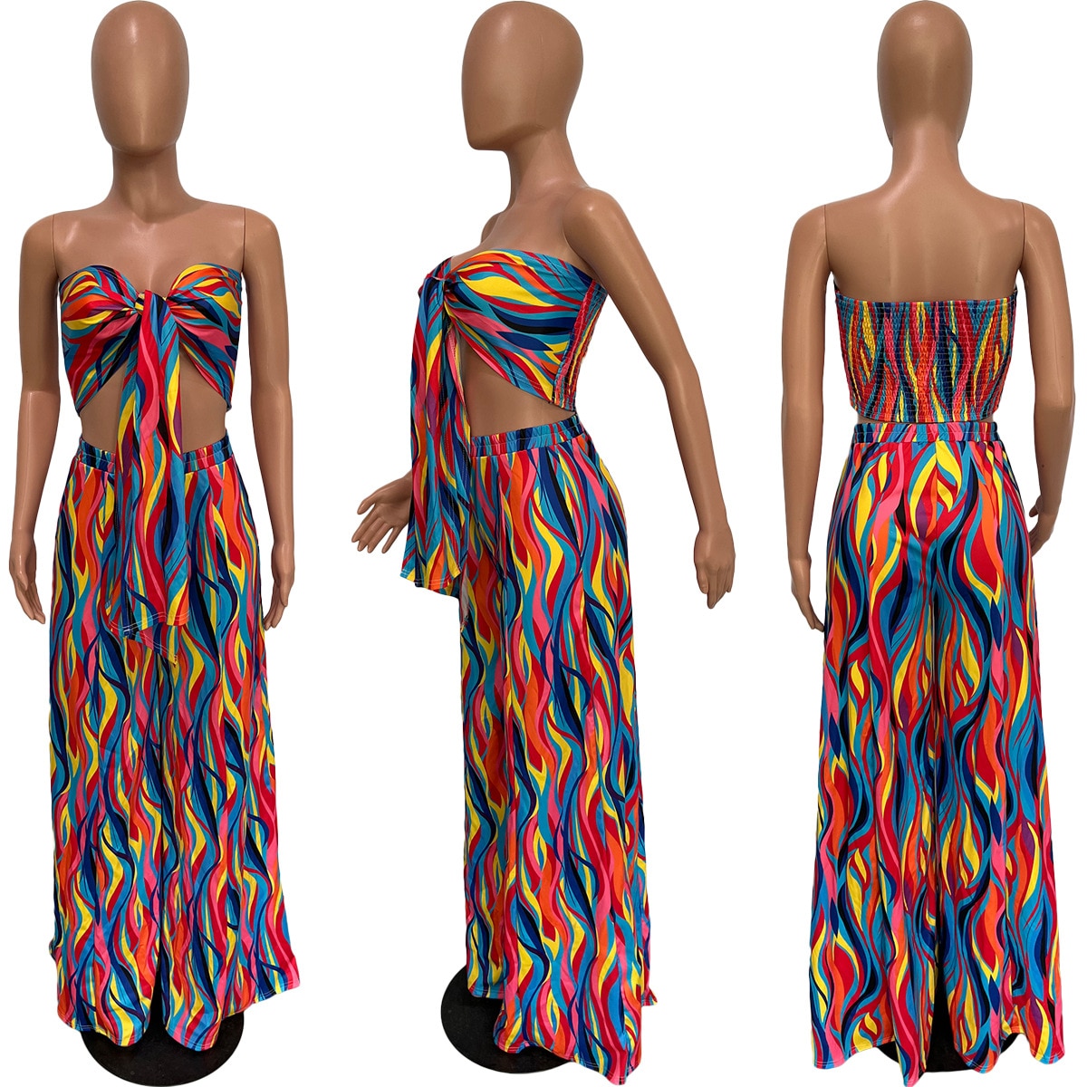 Strapless Long Pants Set 2 Piece - integrityhomedecor