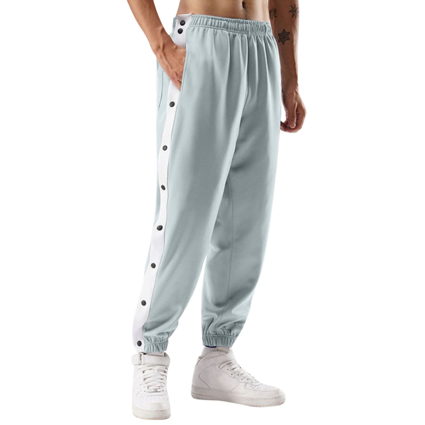 Men's Side-Opening Button-Down Sweatpants - integrityhomedecor