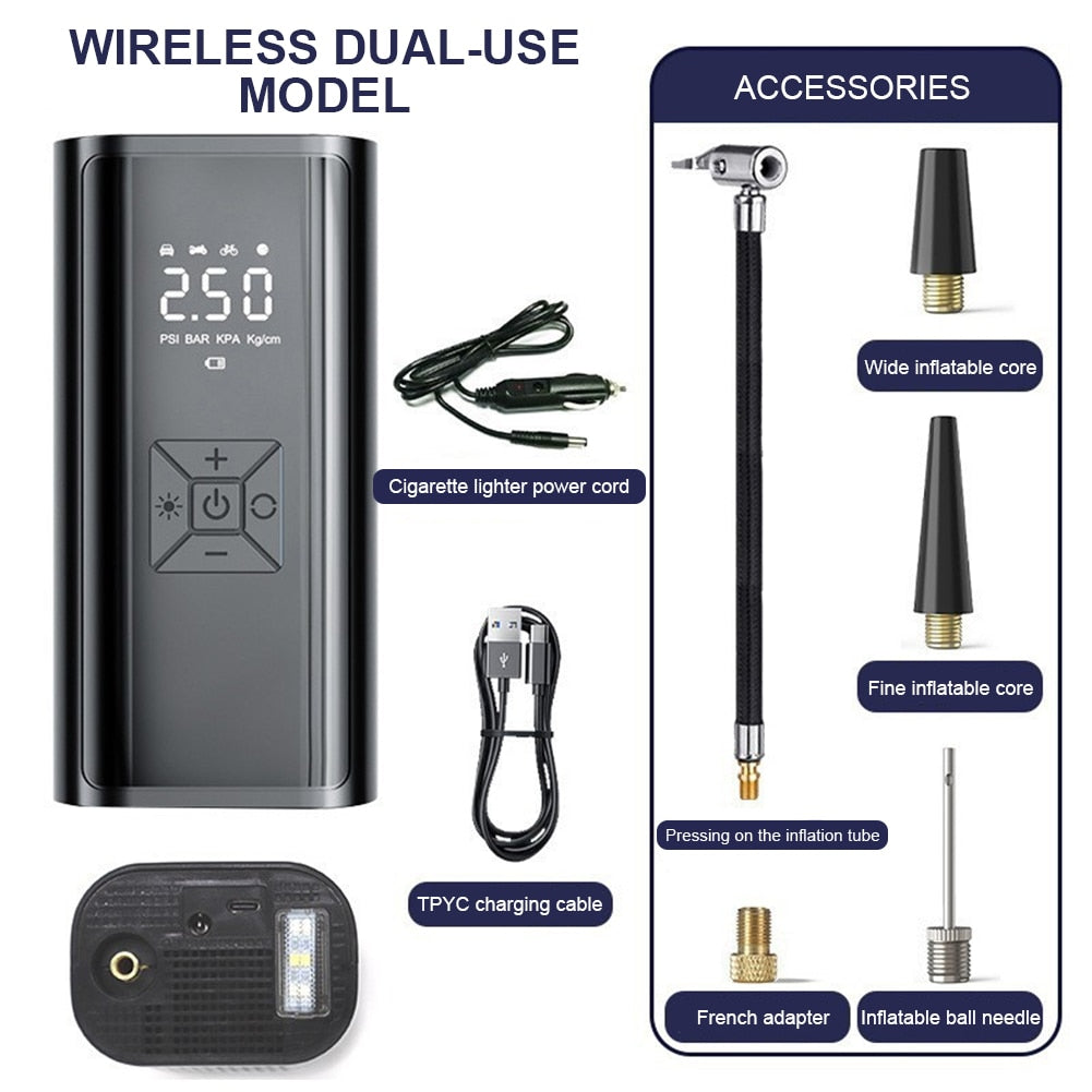 Portable Air Compressor LCD Display - integrityhomedecor