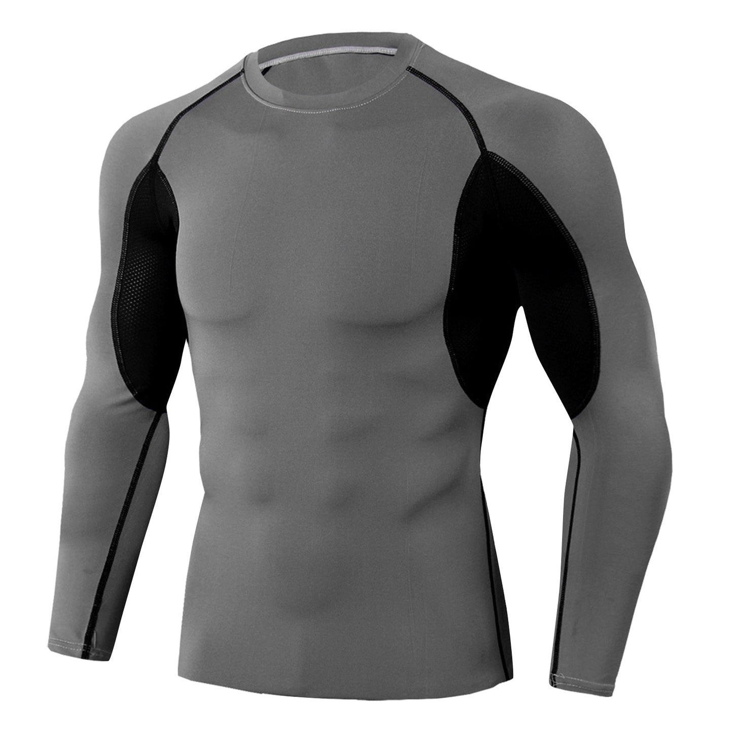Men's Compression Under Layer Top Long Sleeve Sports - integrityhomedecor