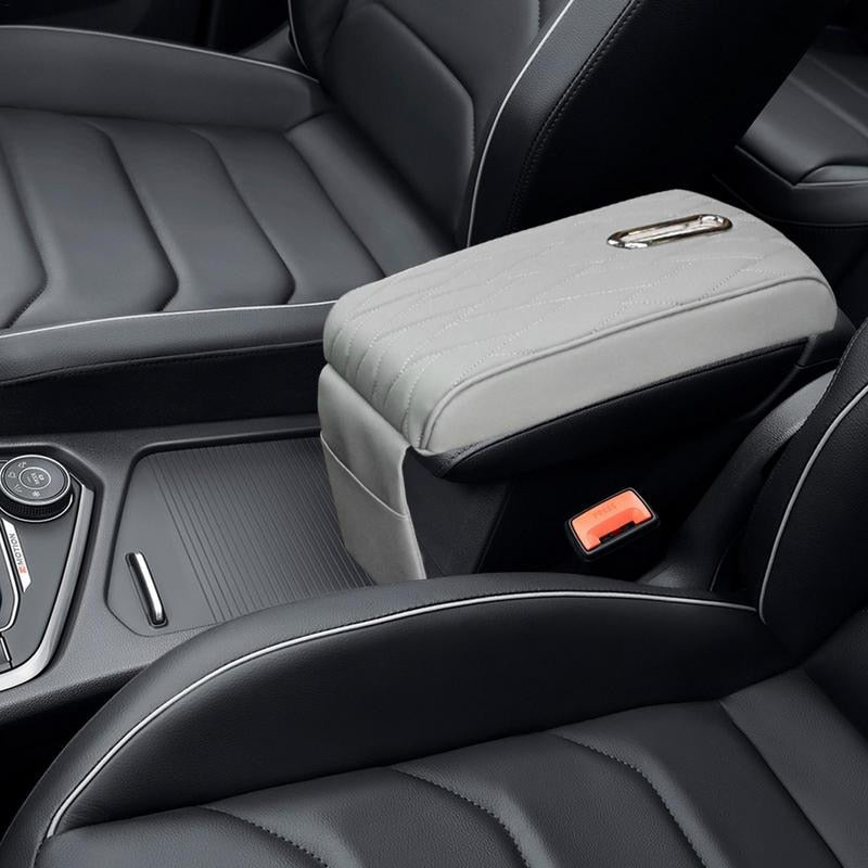 Auto Center Console Pad Car Armrest Elbow Pad Cushion Leather Soft Armrest Protector Pad Universal Fit For Vehicle Car Interior - integrityhomedecor