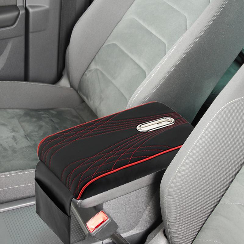 Auto Center Console Pad Car Armrest Elbow Pad Cushion Leather Soft Armrest Protector Pad Universal Fit For Vehicle Car Interior - integrityhomedecor