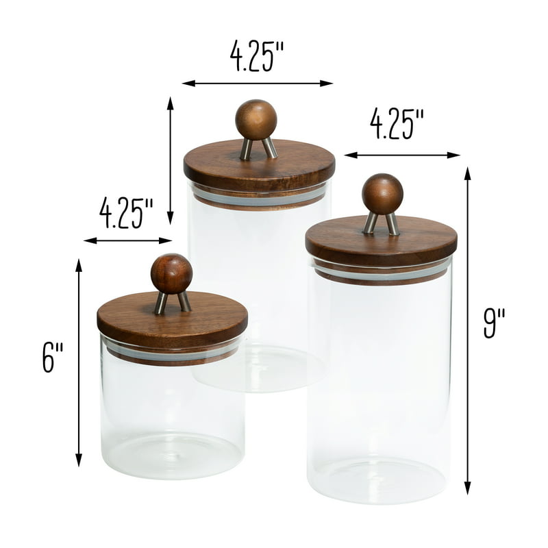 Acacia Canisters -Set of 3 - integrityhomedecor