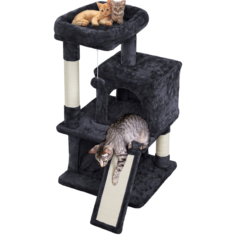 36" Cat Tree with Condo and Scratching Post Tower, cat furniture - integrityhomedecor