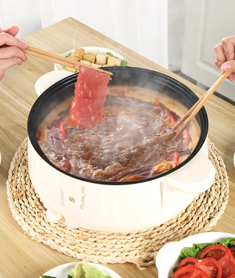 1.7L Electric MultiCookers Single/Double Layer 1-2 People Household Non-stick Pan Hotpot Noodles Rice Cooker Cooking Appliances - integrityhomedecor