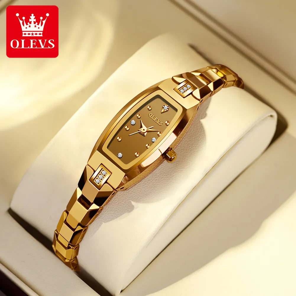 Quartz Watch For Women Wine Barrel Shape Dial