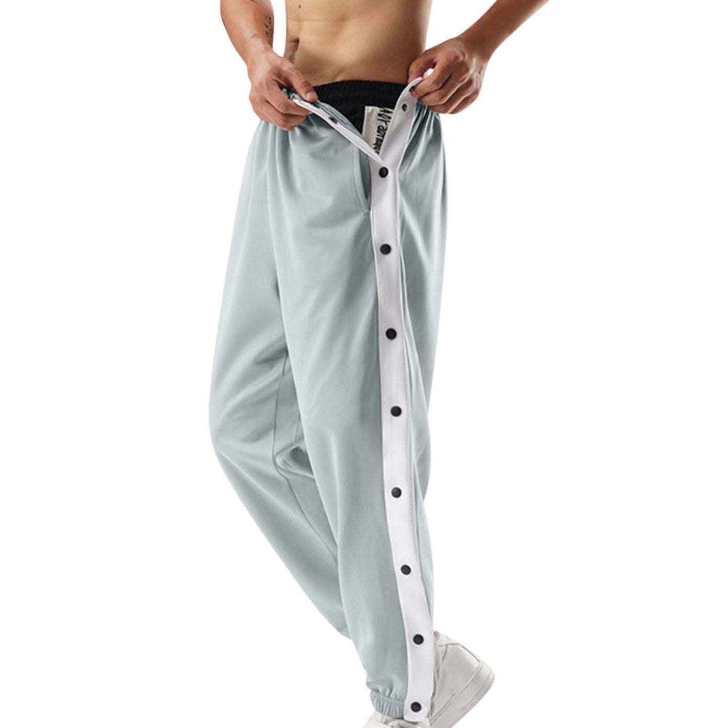 Men's Side-Opening Button-Down Sweatpants - integrityhomedecor