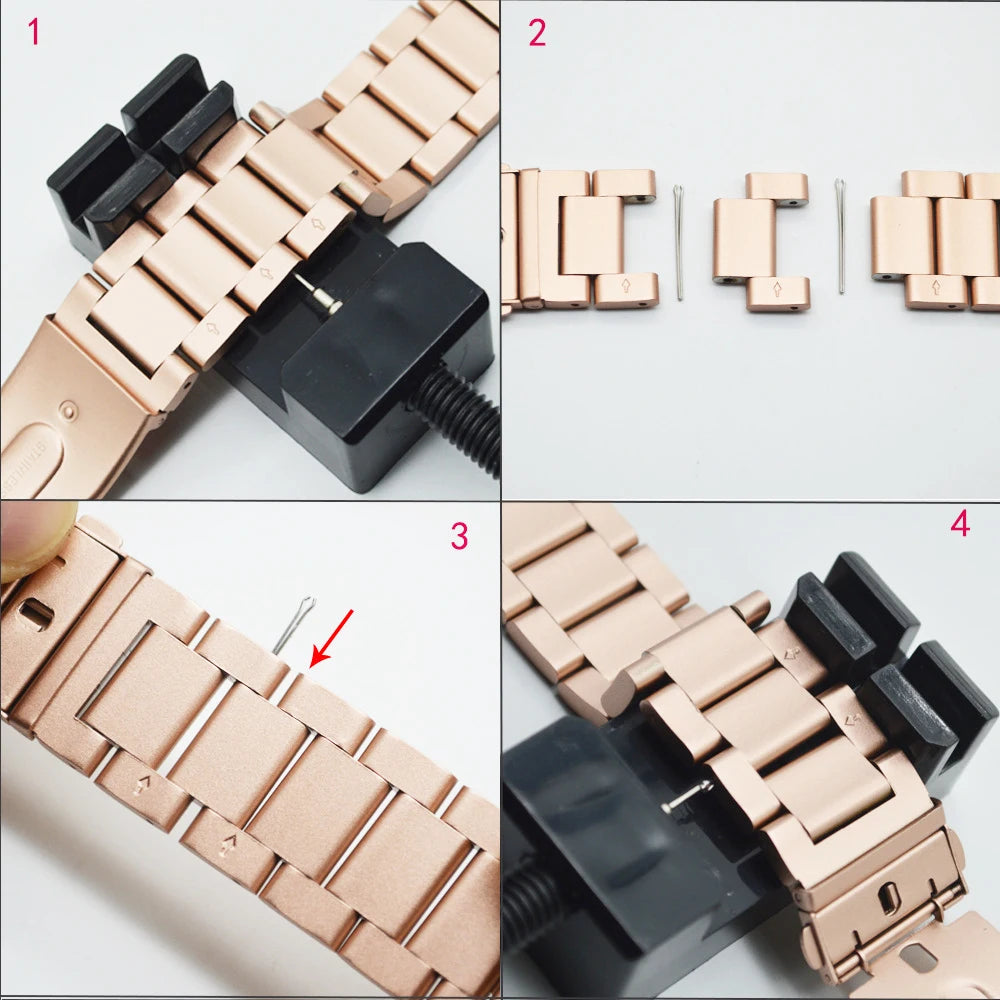 Strap Band for Apple Watch Steel Ceramic Luxury Women Bracelet